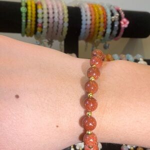 Elegant Goldstone Beaded Bracelet